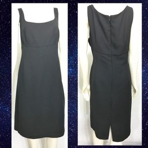 S.L. Fashions 18 Black Sleeveless LBD Dress